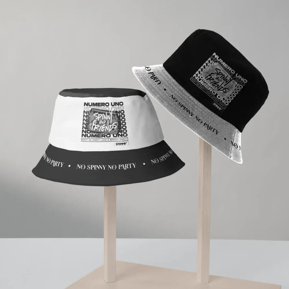 Numero Uno Bucket Hat, black & white